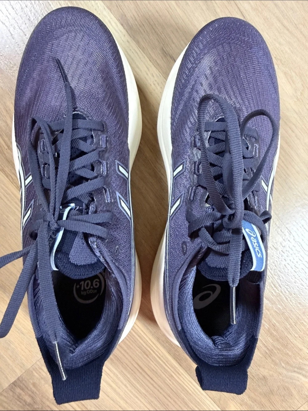 ASICS GEL-Nimbus Running Shoes Women Size 8 Blue Purple 1012B753 Max Cushion